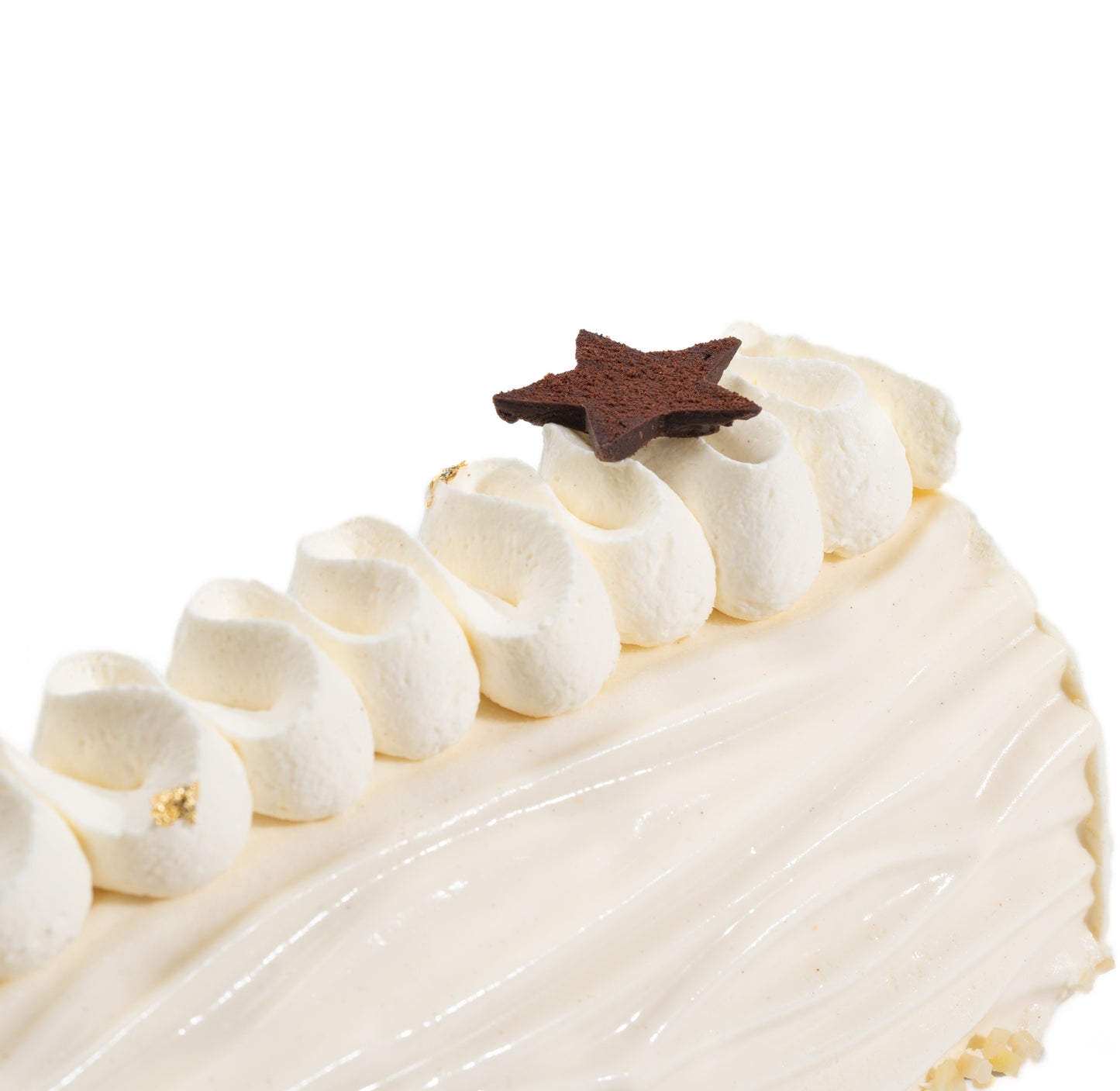 Christmas Log Cake With 72% Chocolate