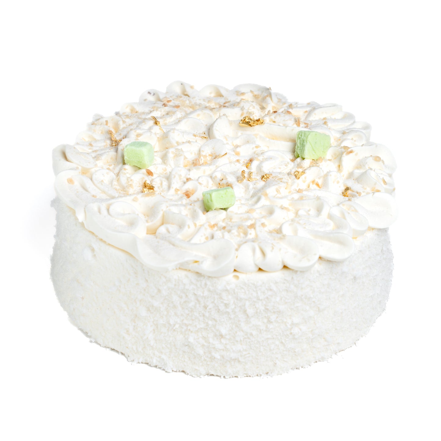 Pandan Chiffon Coconut Cake