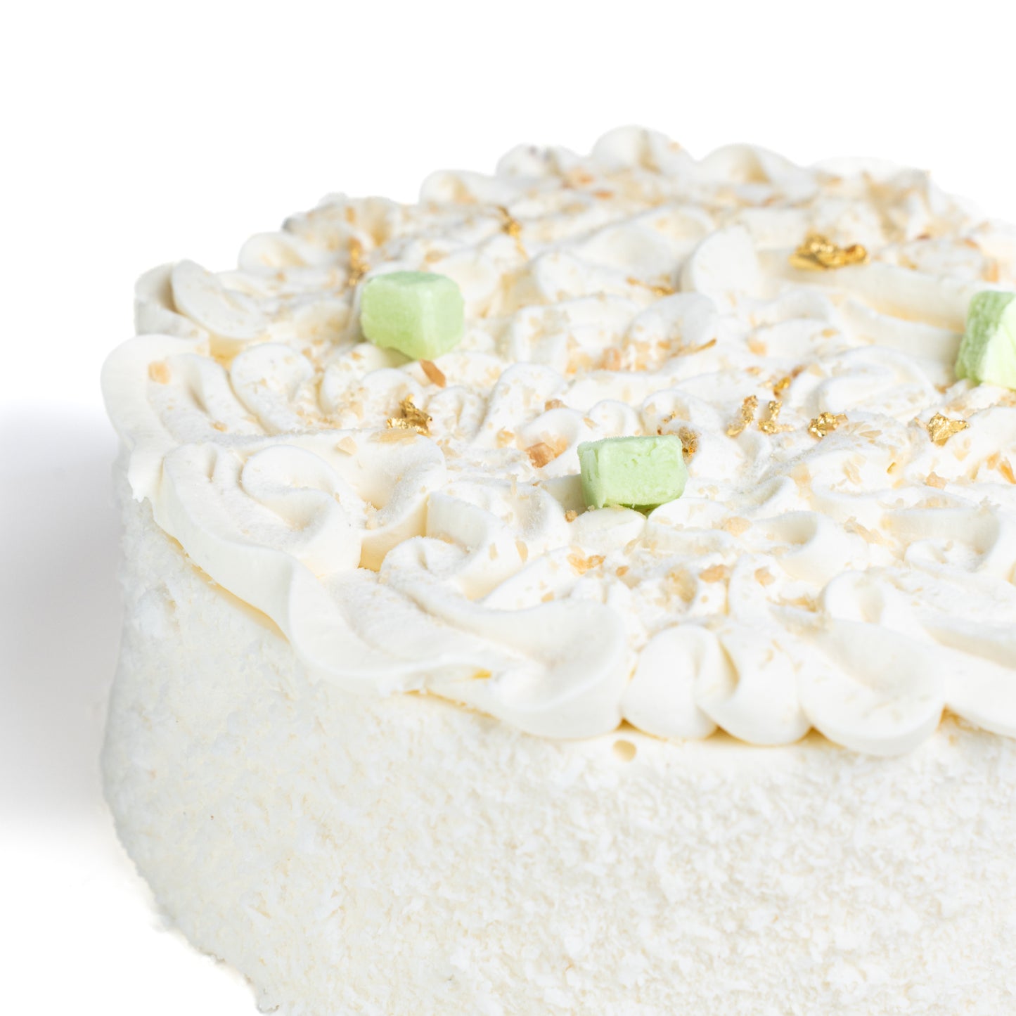 Pandan Chiffon Coconut Cake