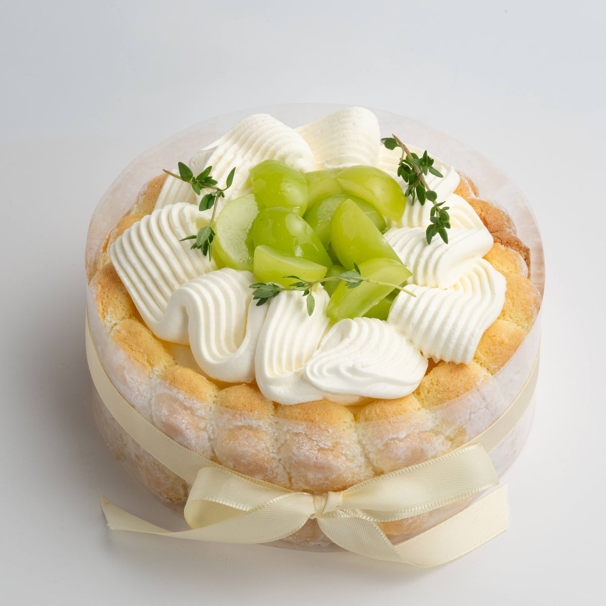 Green Grape Mascarpone Charlotte
