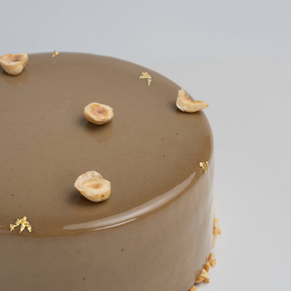 Hazelnut Hojicha mousse