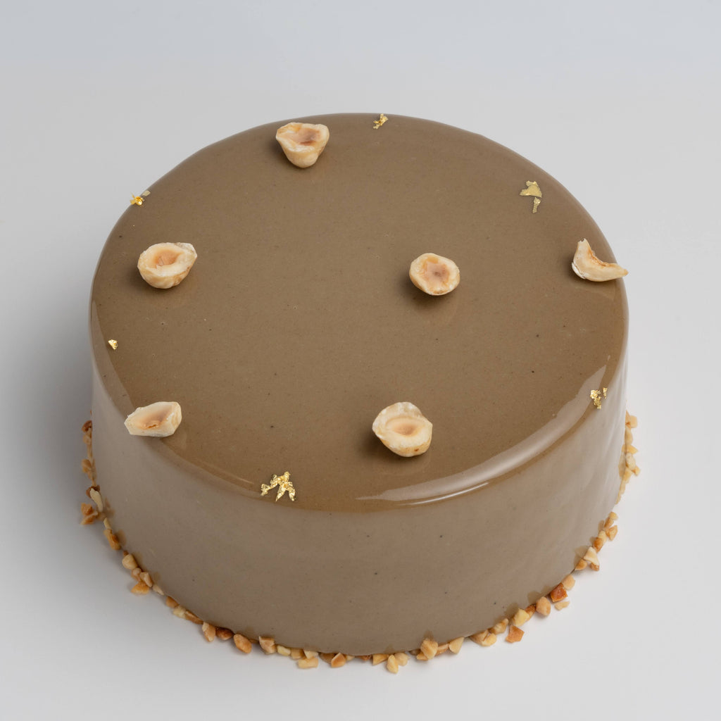 Hazelnut Hojicha mousse