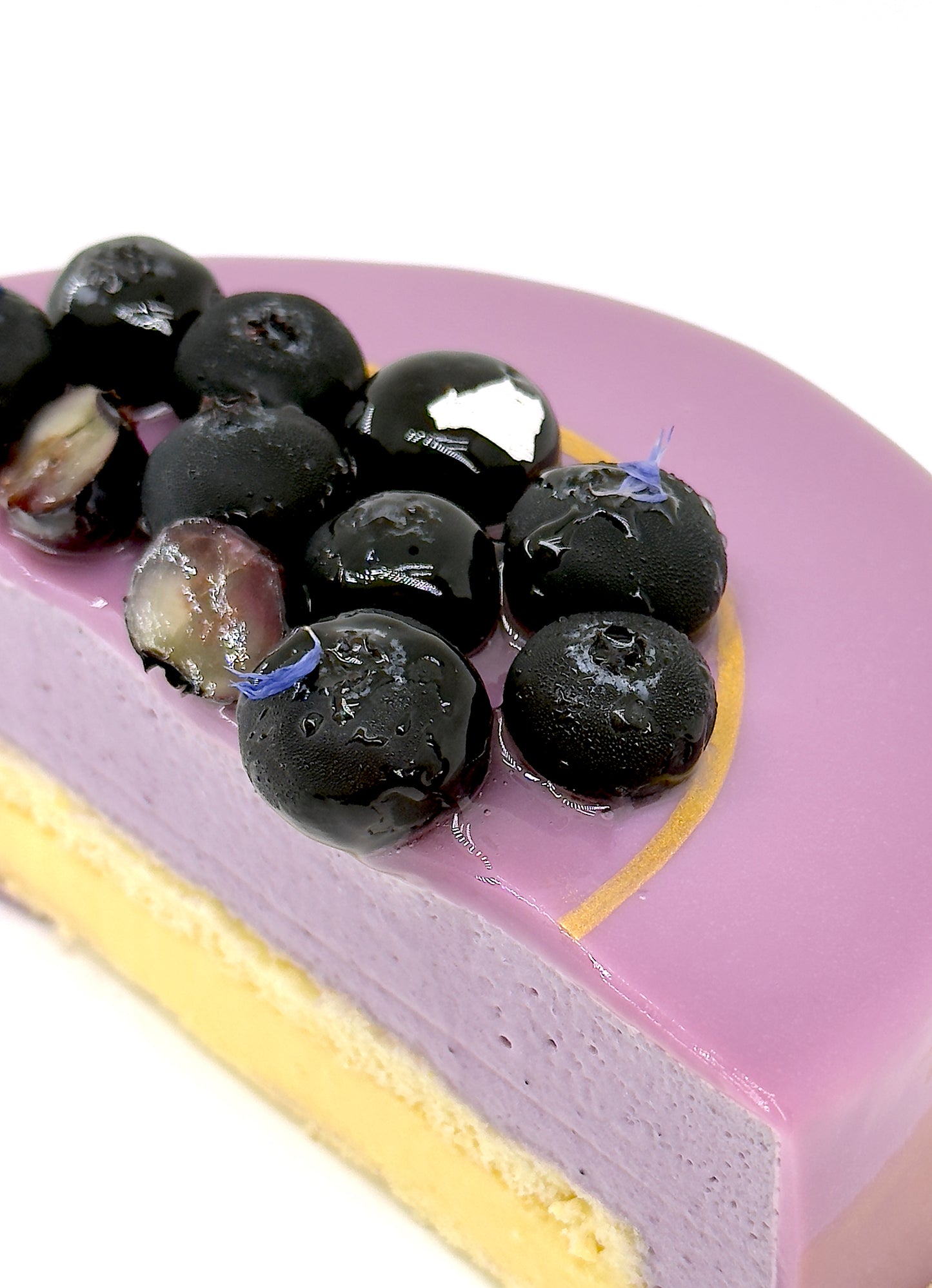 Lemon Blueberry Mousse Cake