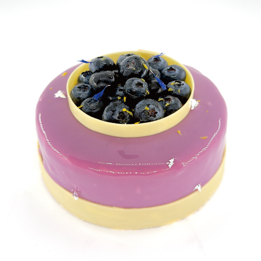 Lemon Blueberry Mousse Cake