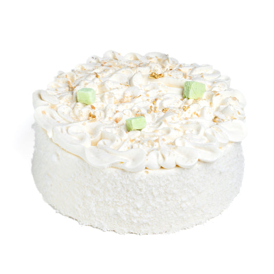 Pandan Chiffon Coconut Cake